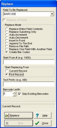 automated barcode numbers