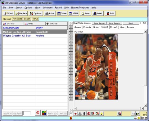 Sport Cards software solution template