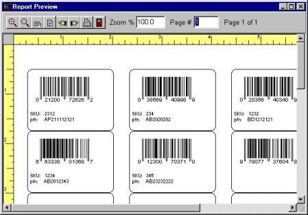 print preview, barcode, code UPC A