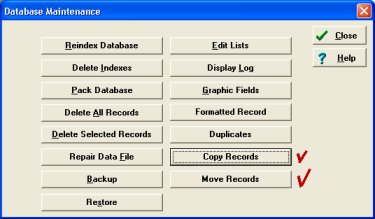 database: copy move records